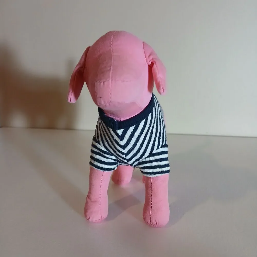Victoria's Secret PINK Sailor Nautical Anchor Dog Plush Stuffed Animal 7